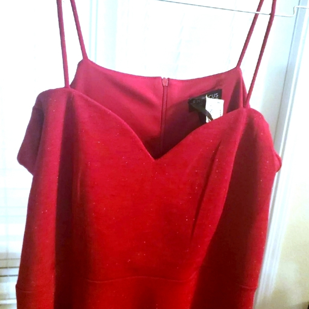 Sparkly red dress